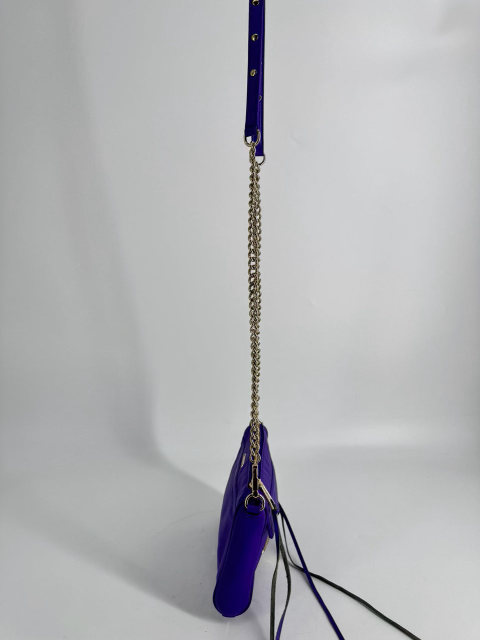 REBECCA MINKOFF Violet Leather Crossbody Bag