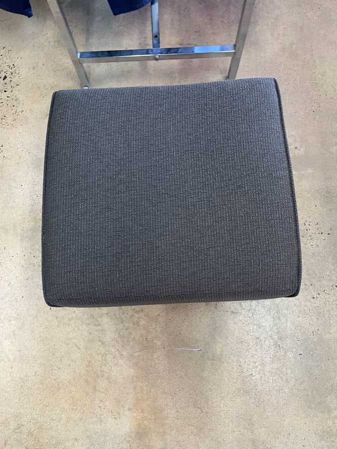 CHARTER FURNITURE Gray Upholstered Ottoman