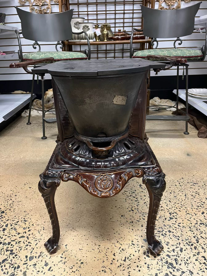FRENCH Brown Cast Iron Decorative Stove