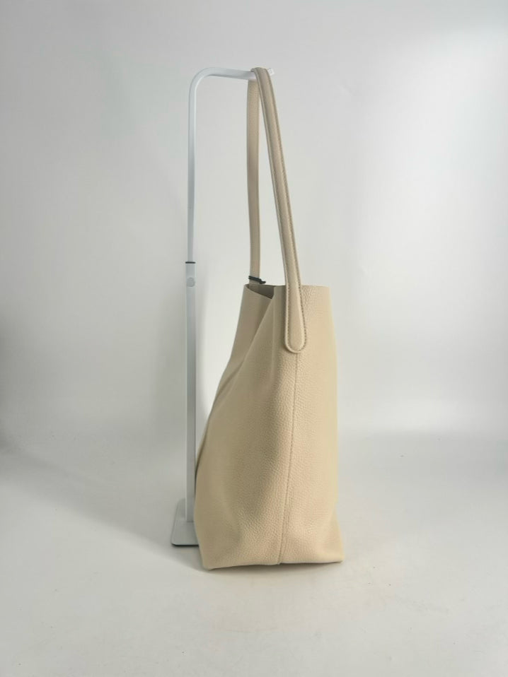 MANSUR GAVRIEL Cream Leather Tote Bag NWT