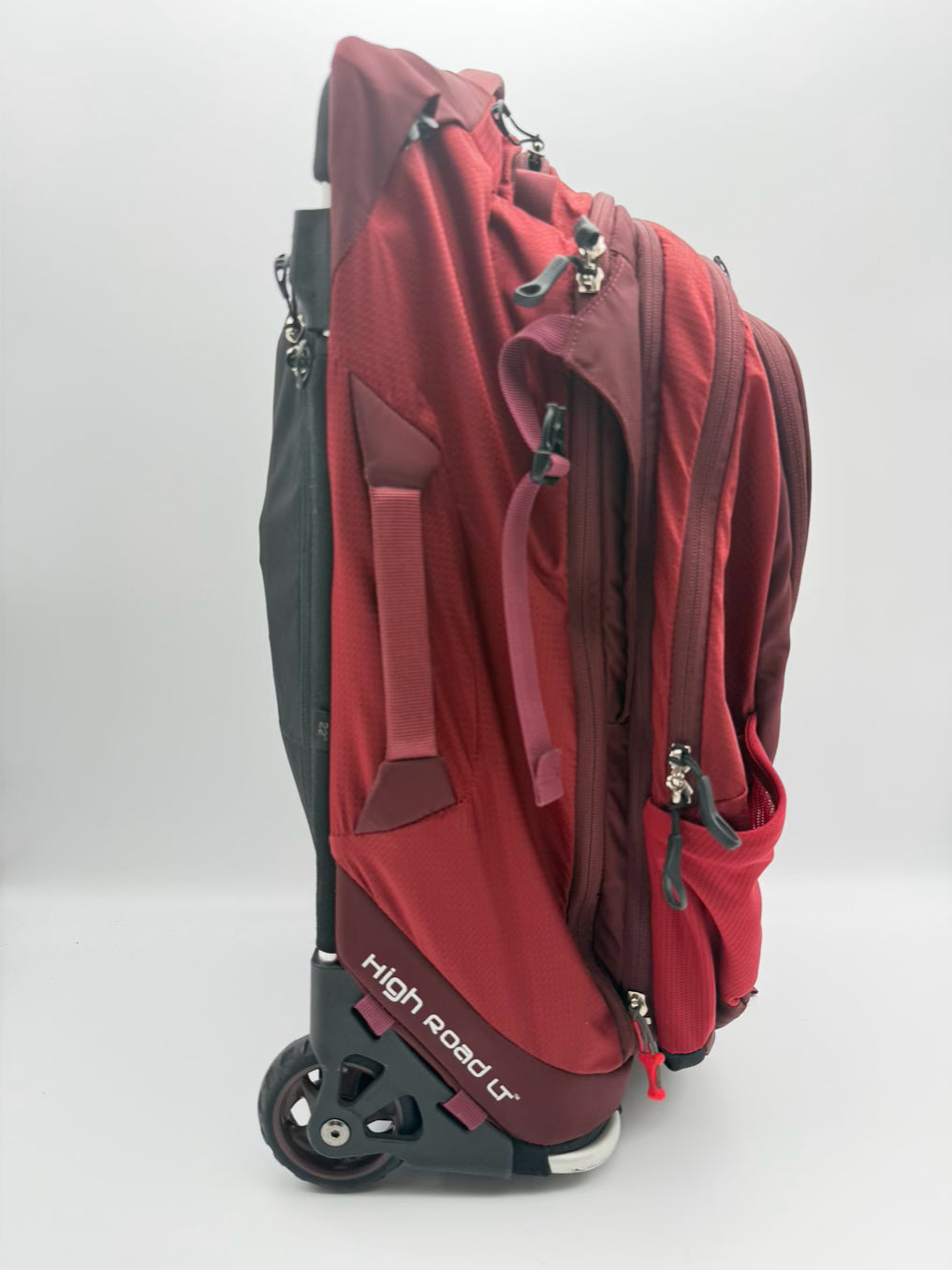 OSPREY Ozone Convertible Day Red Nylon Back Pack w/ Wheels