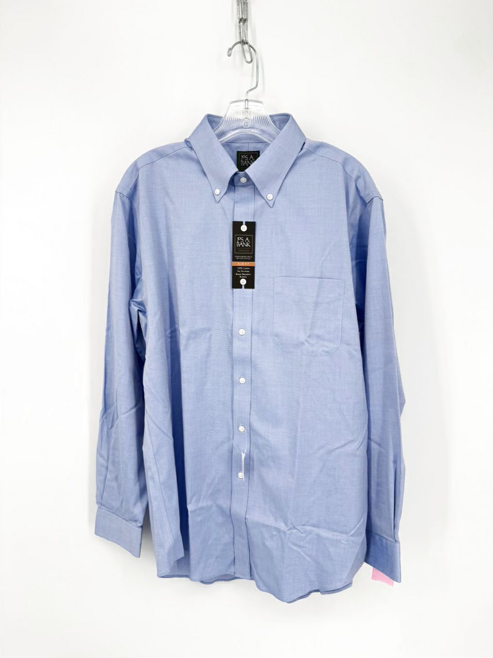 JOS. A. BANK Size 34 Blue Long Sleeve Shirt NWT