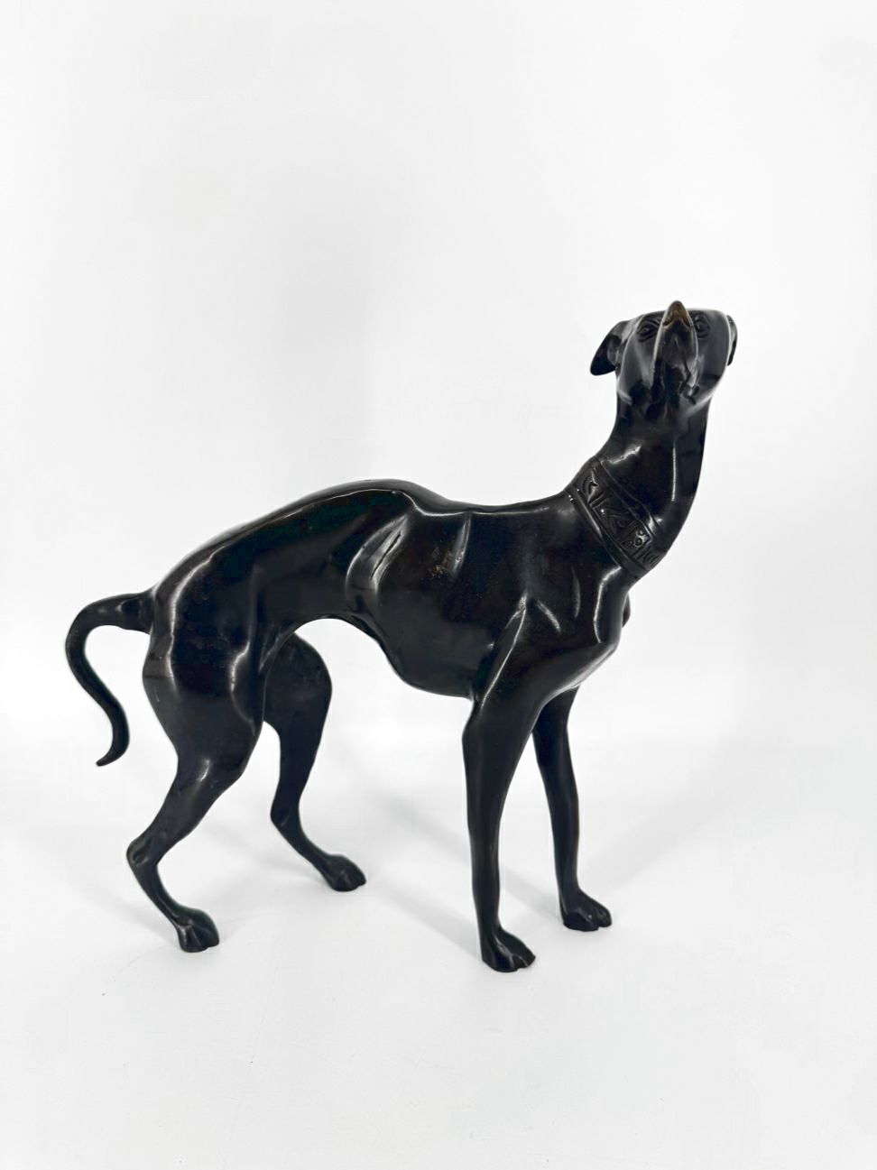 Bronze Greyhound Figure