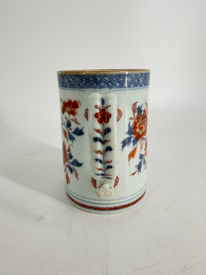 IMARI White, Orange & Blue Stein