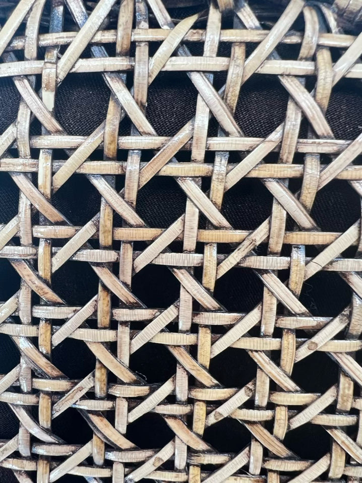 SARAH STEWART Natural Rattan Purse