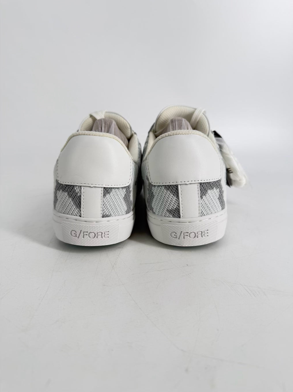 G/FORE Men's Size 11.5 White & Gray Camouflage Print Golf Shoes NWT
