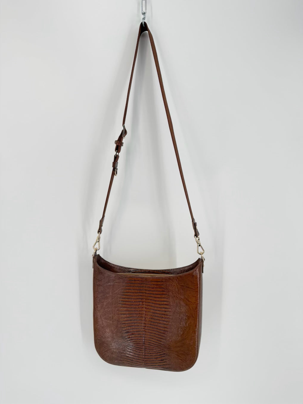 BRAHMIN Cognac & Natural Raffia & Leather Purse