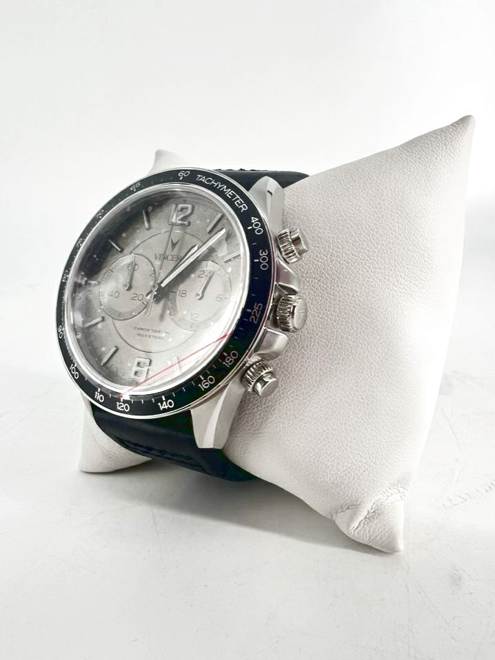 VINCERO Black Leather Automatic Watch