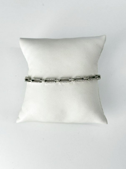 14K White Gold Diamond Tennis Bracelet