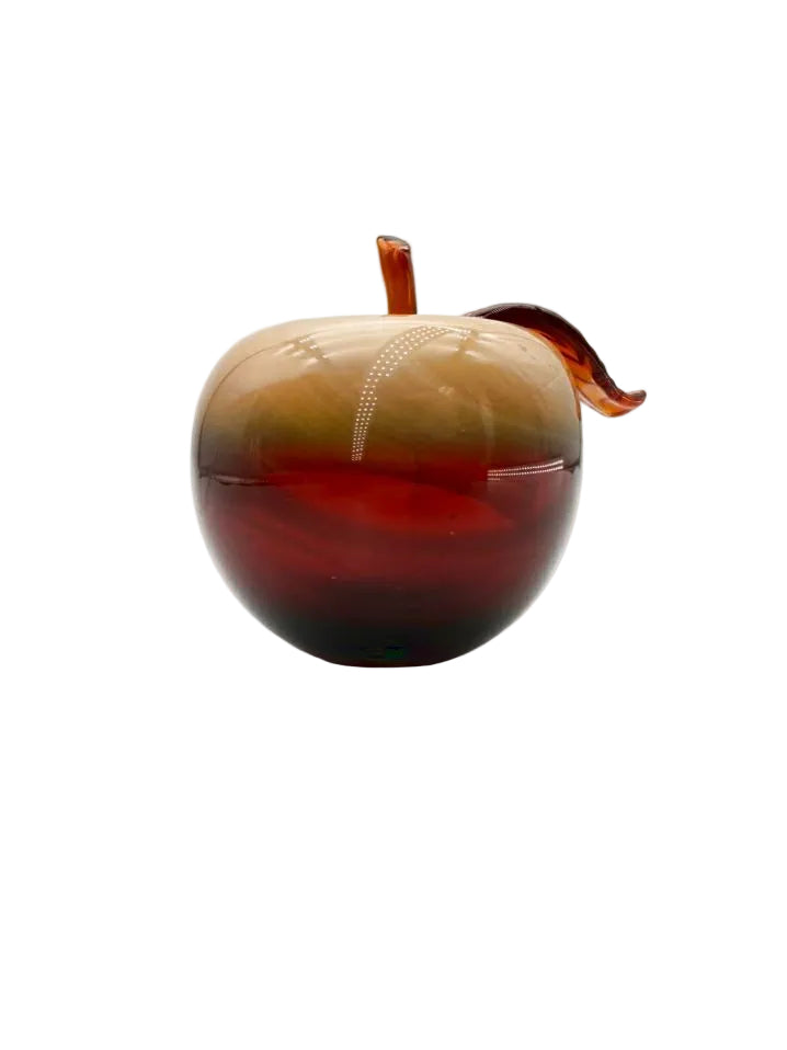 UKRAINE ART GLASS Tan & Cream Glass Fruit