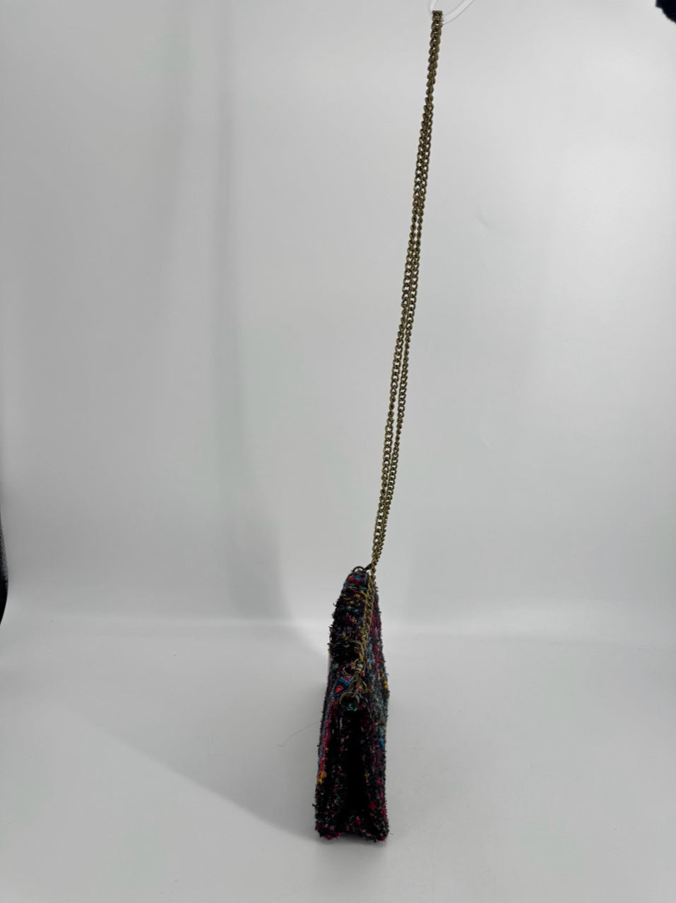 AMERICA & BEYOND Black & Multicolor Tweed Crossbody Bag NWT