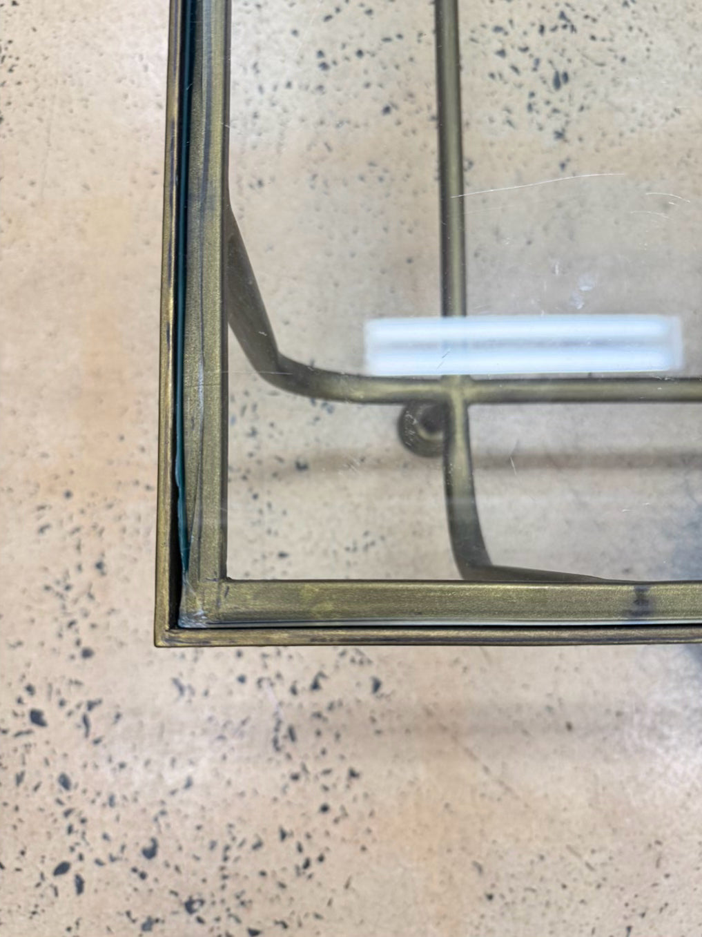Brass & Glass Coffee Table