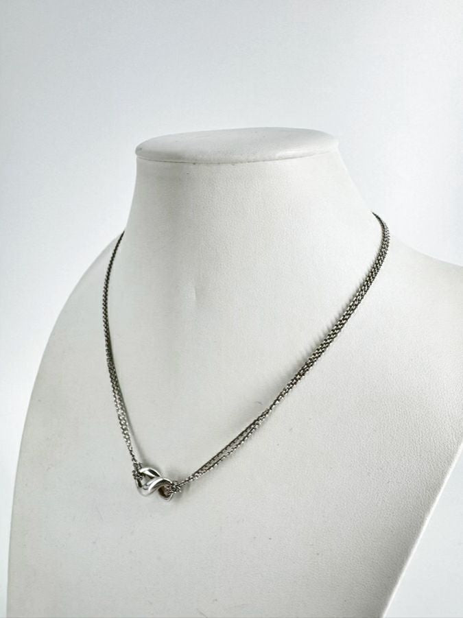 TIFFANY & CO. STERLING SILVER Infinity Pendant Necklace