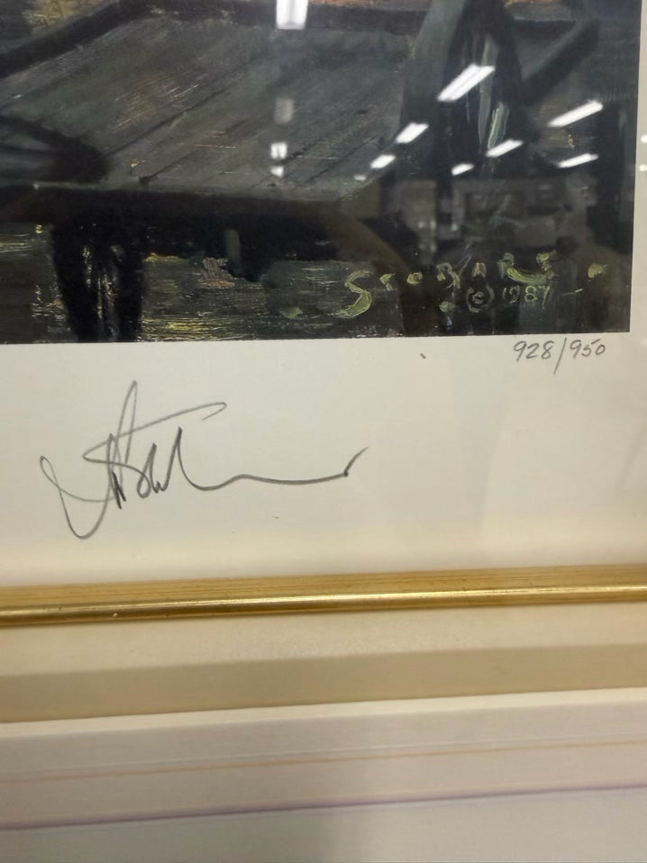 JOHN STOBART Waiting For The Dawn Print In Wood Frame