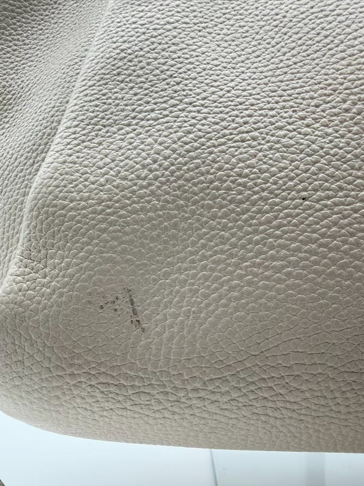 COACH Elise Satchel Cream Leather Purse