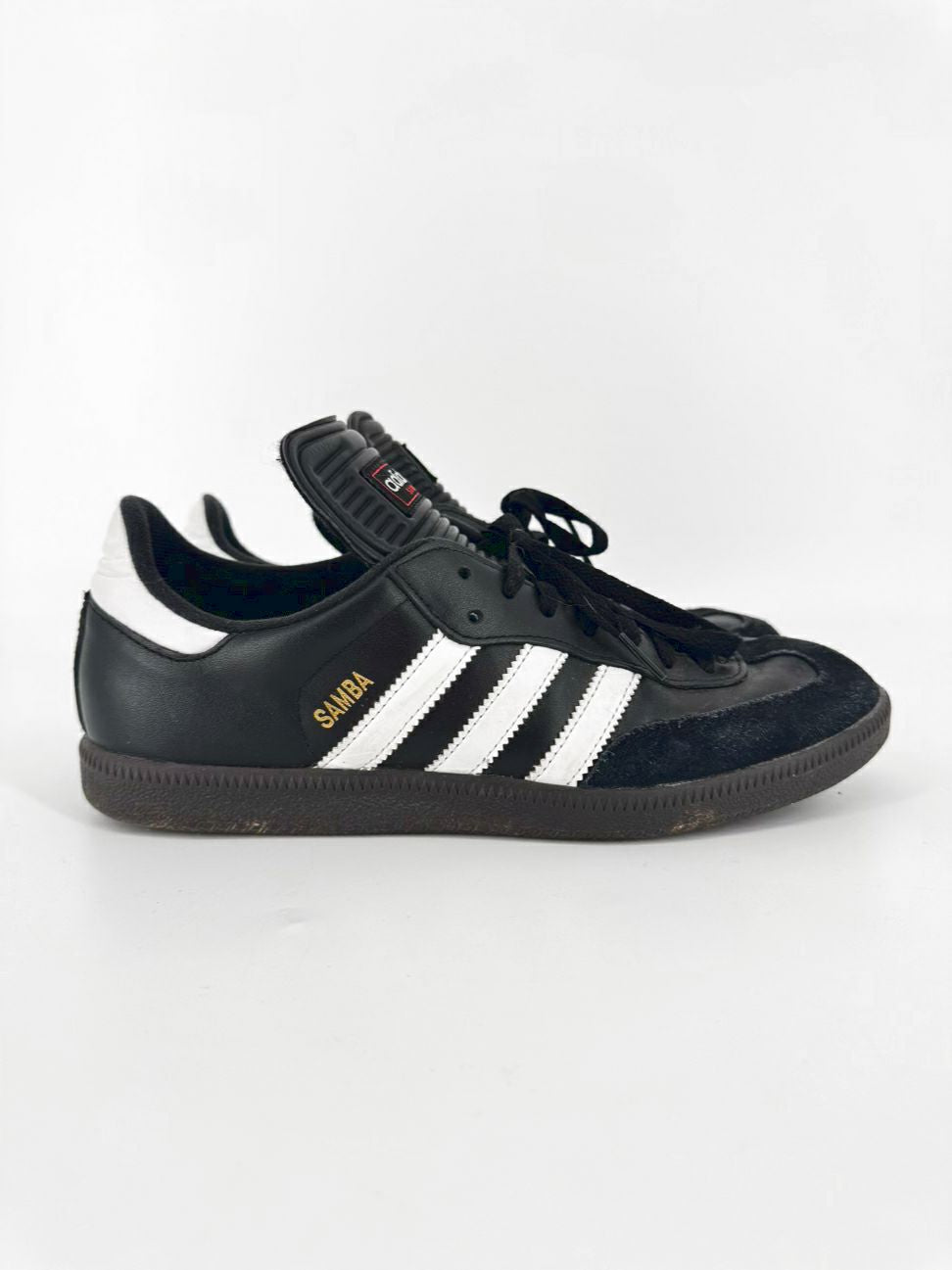ADIDAS Size 8.5 Black & White Samba Sneakers