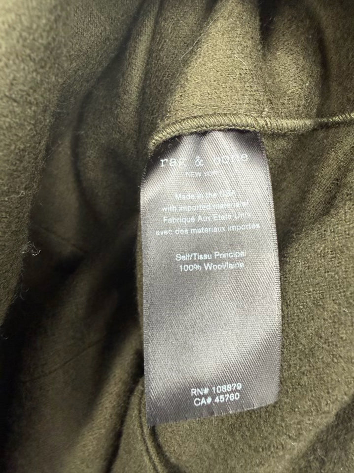 RAG & BONE Slade Wmn's Size 2 Dark Green Wool Jacket
