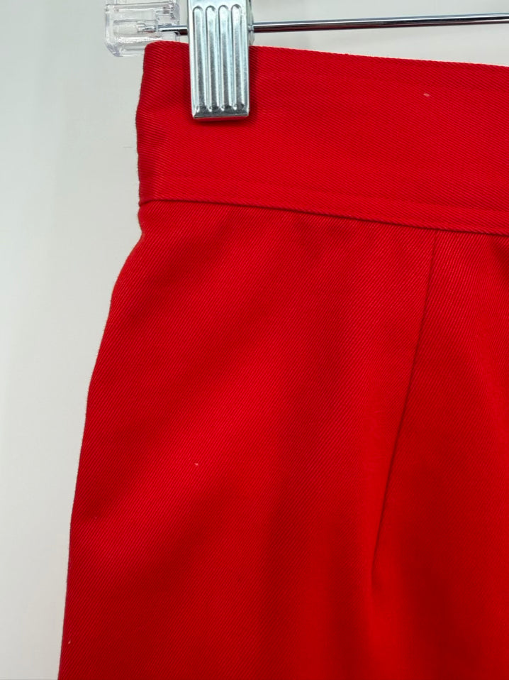 VINTAGE GEMMA KAHNG Size 8 Red Skirt