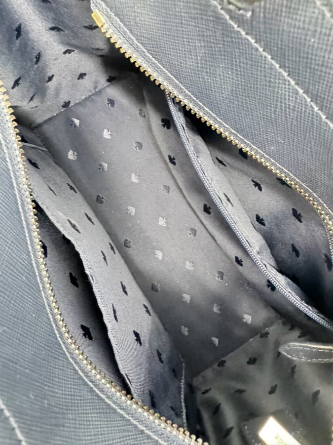 KATE SPADE Cream, Pink & Blue Leather Cherries Purse