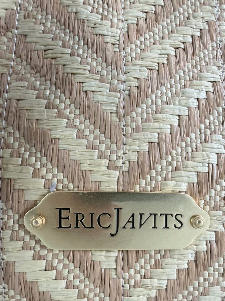 ERIC JAVITS Tog Raffia Natural Crossbody Bag NWT