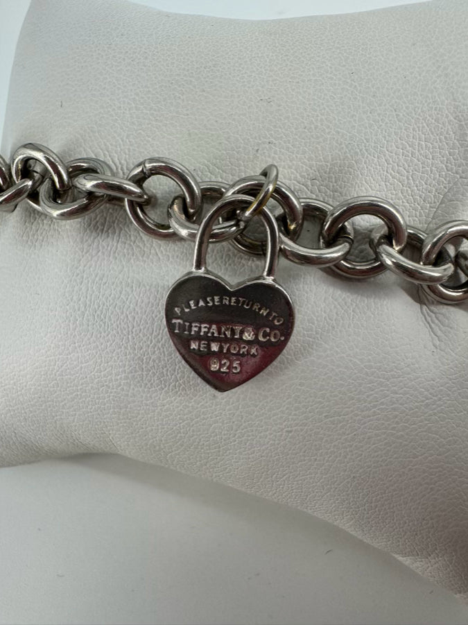 TIFFANY & CO. STERLING SILVER Charm Bracelet