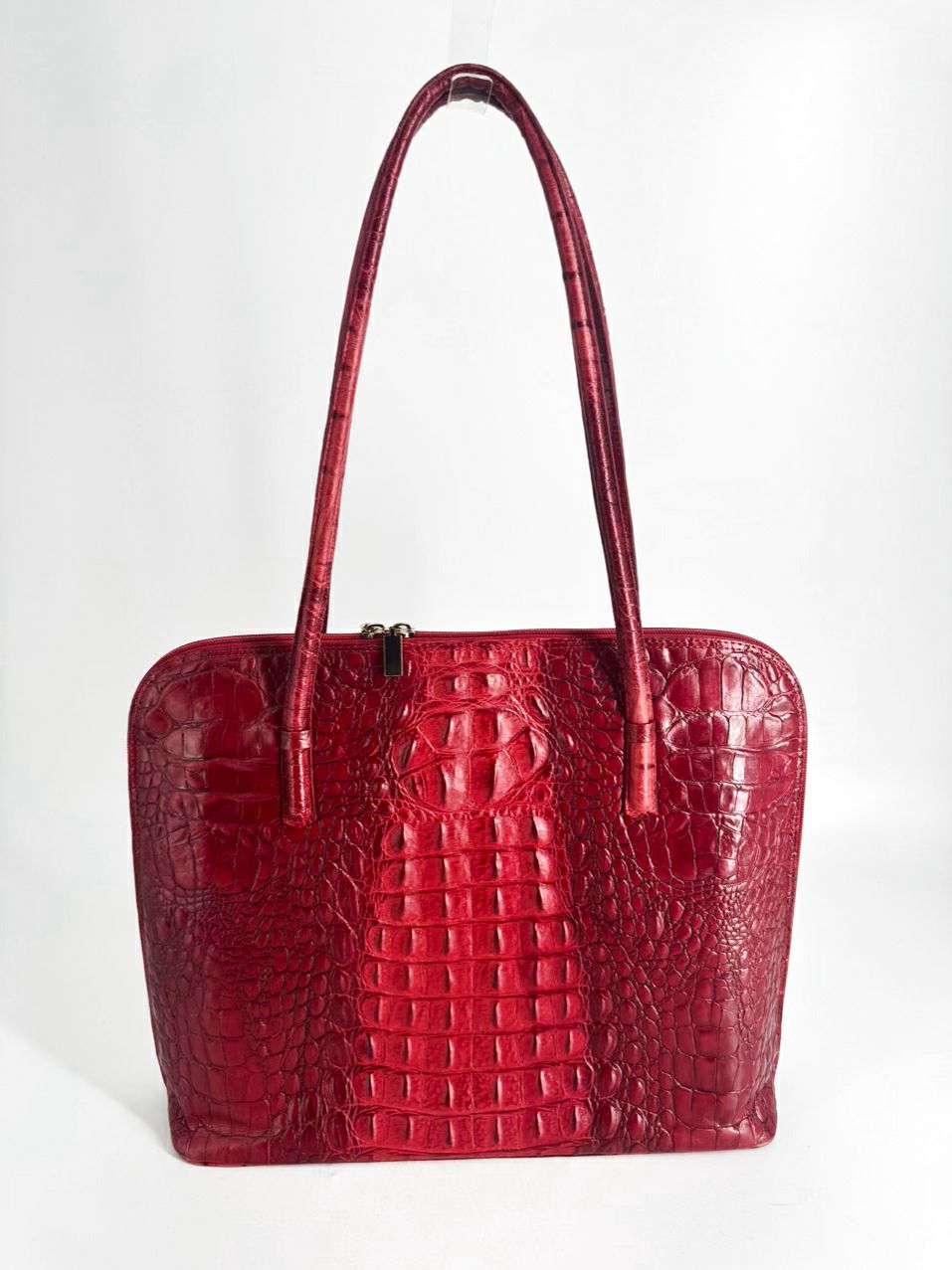 ALGO Red Leather Embossed Purse