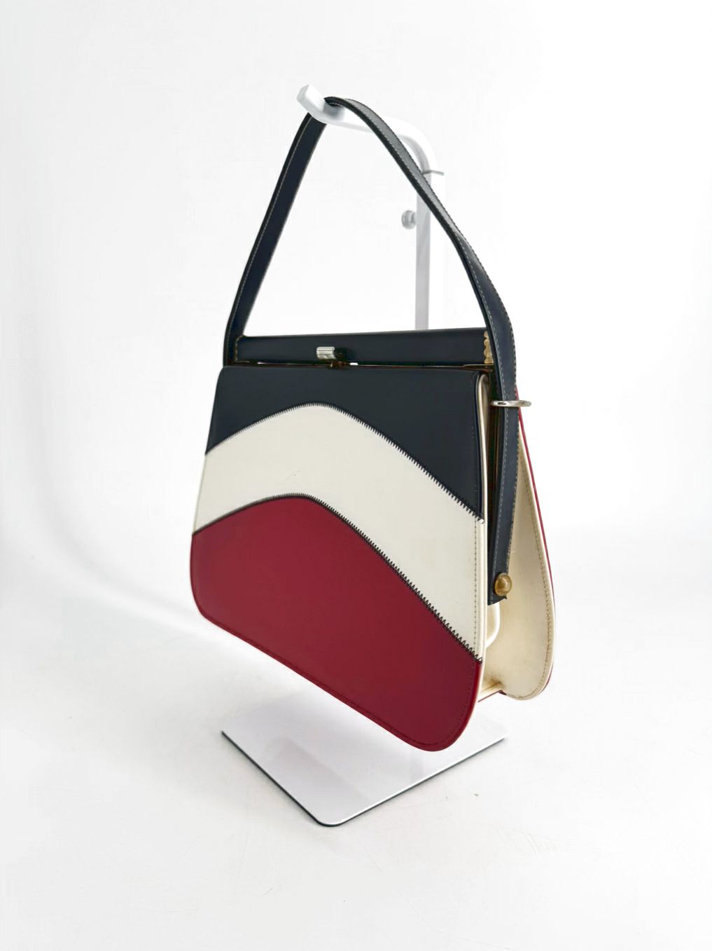 MISS AMERICA Red, White & Blue Leather Purse