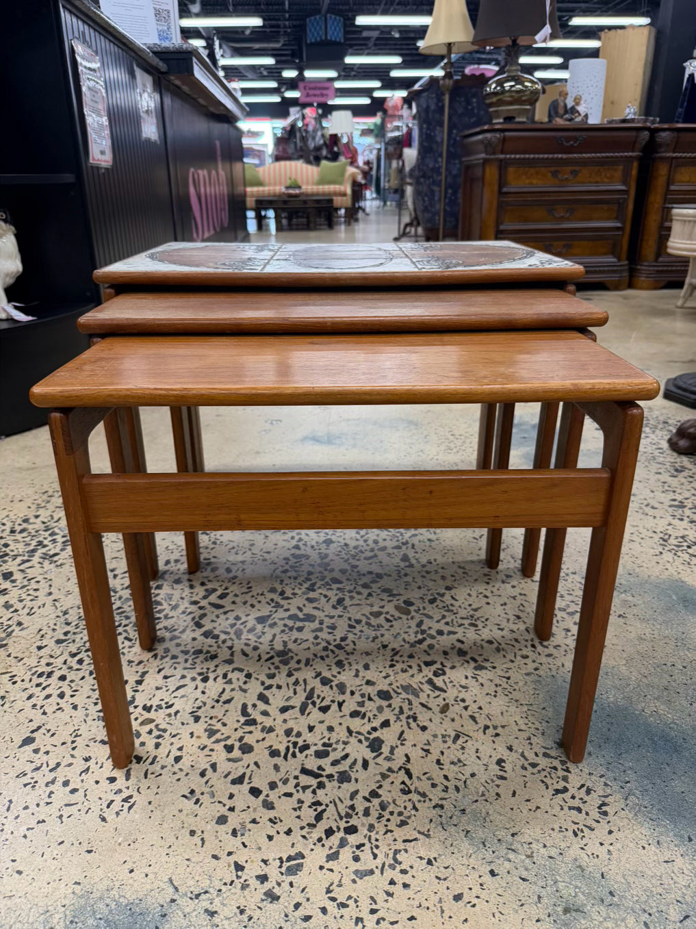 XO Teak Nesting Tables Made In Denmark