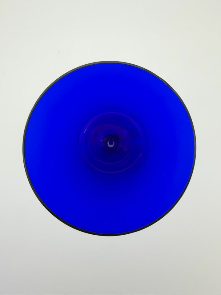 Cobalt Glass Golf Ball 6 Morgantown Glassware