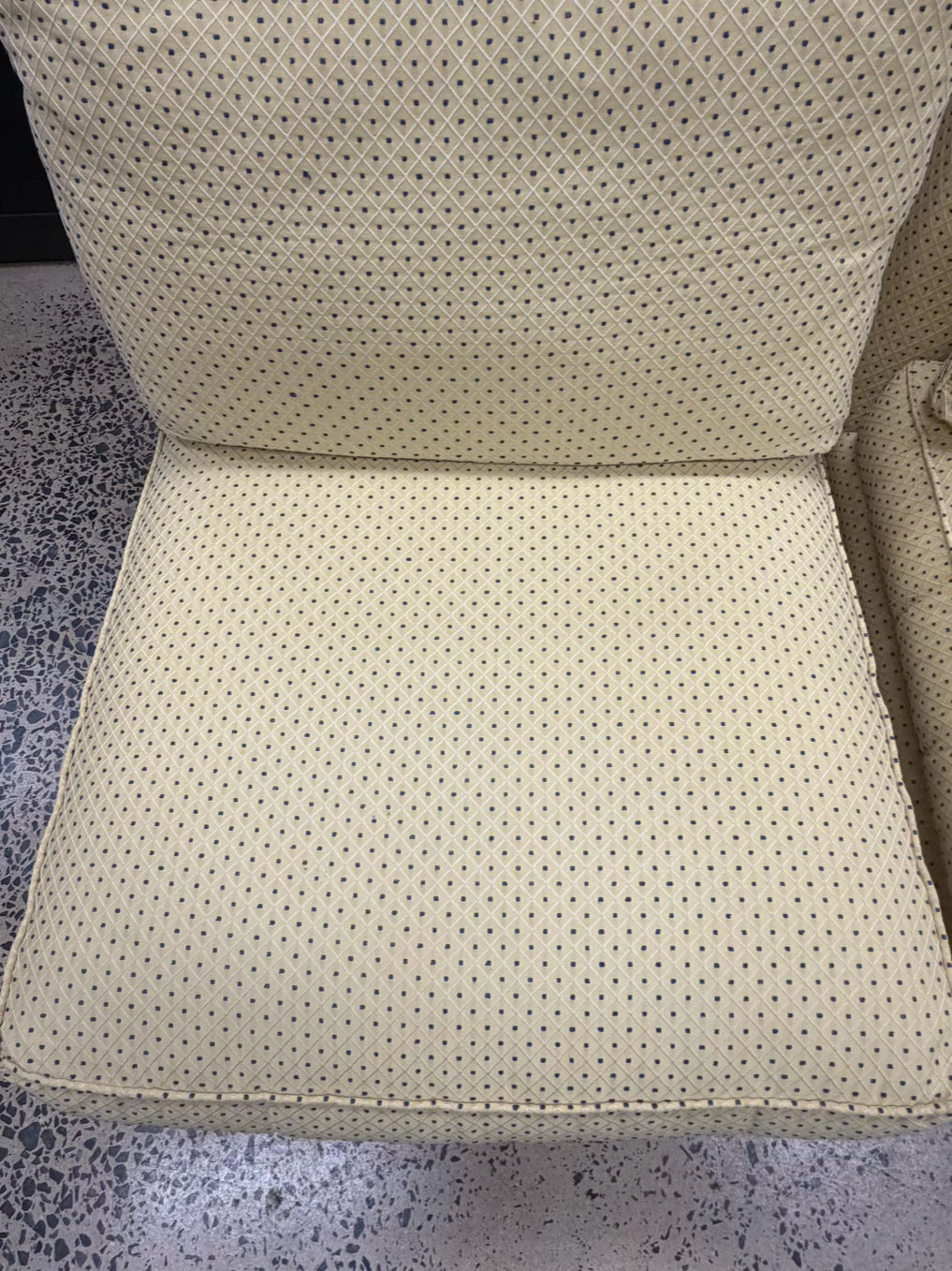 SHERRILL Yellow / Blue Pair Of Slipper Chairs