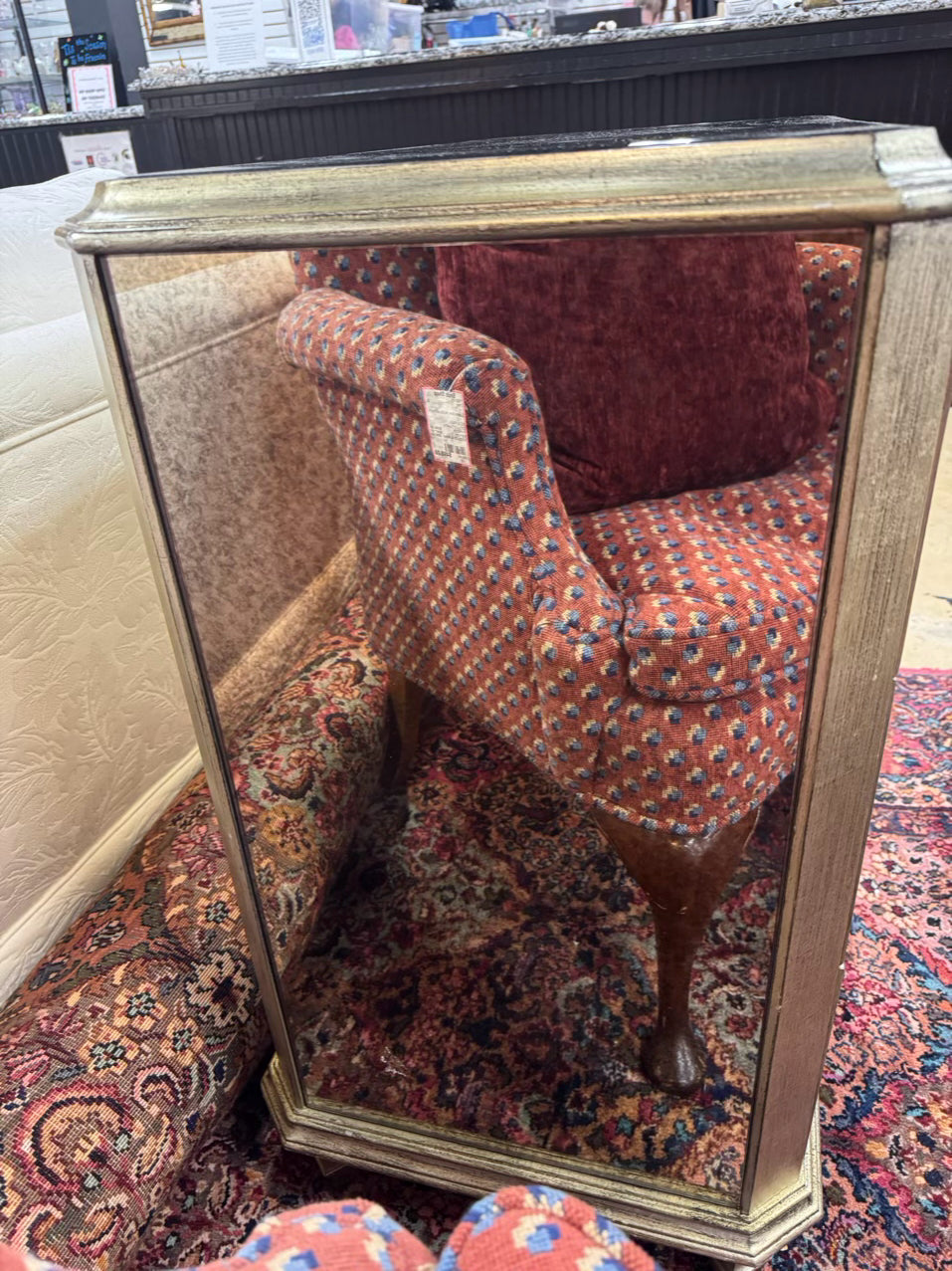 Smokey Mirror 3-Drawer Chest