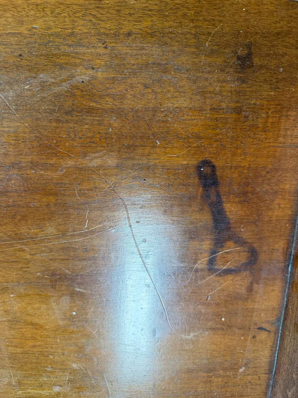 ANTIQUE Wood Folding Bar 2 Piece Table