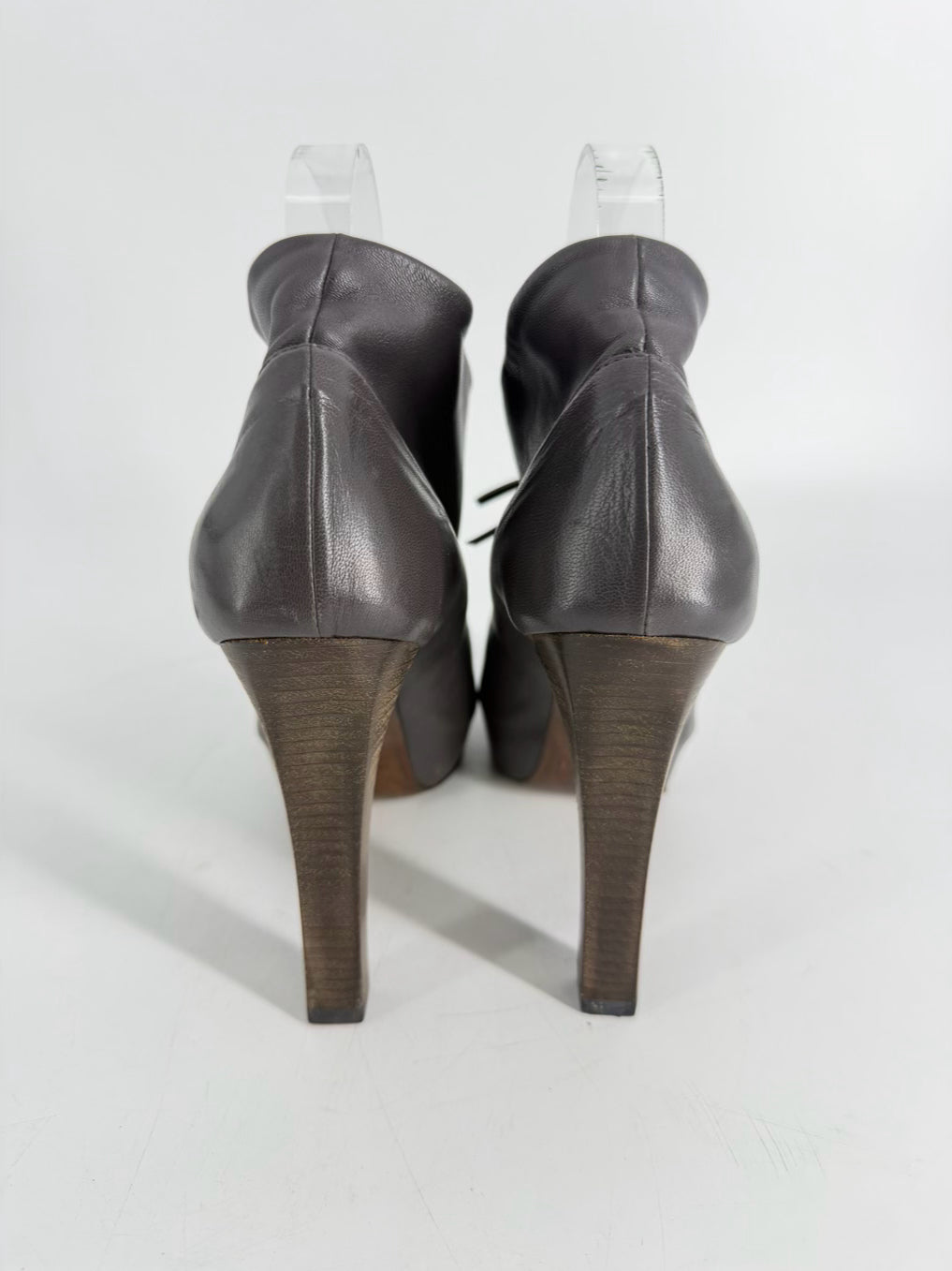 DUSICA KOTUR SACKS Size 38.5 Gray Leather Pumps