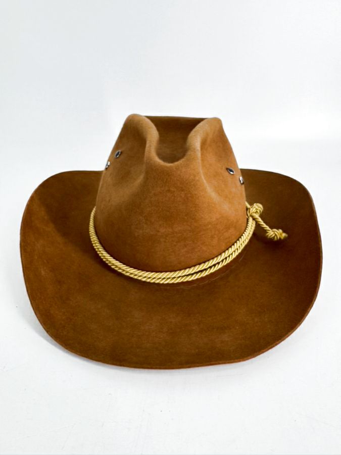 WEDGLES Cognac Suede Unisex Riding Hat