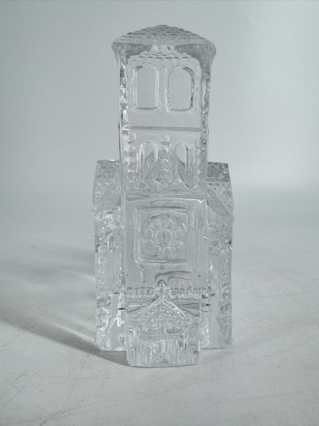 WATERFORD Clear Crystal Church Figurine
