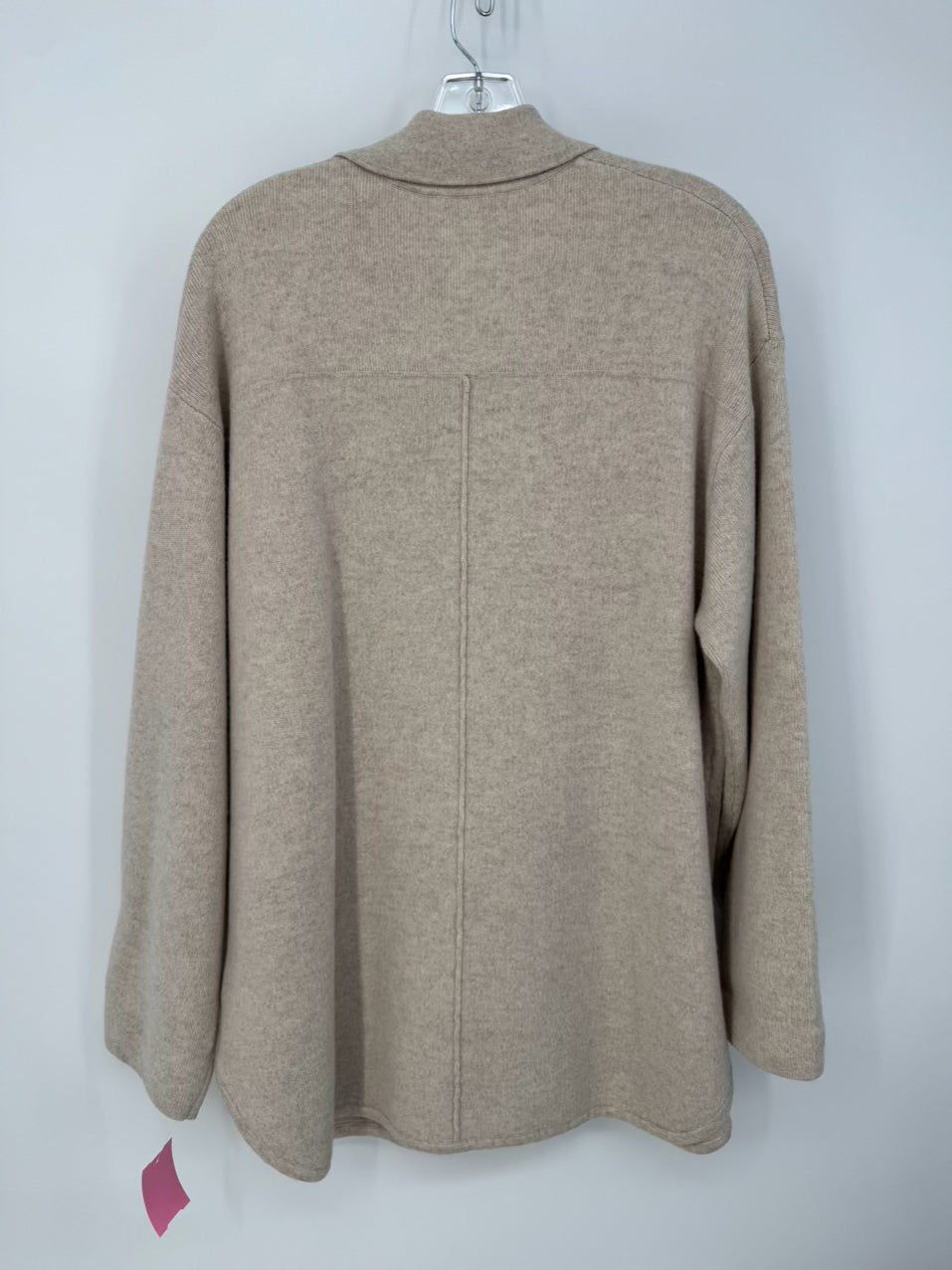 ALASHAN Size XL Sand Merino Wool Cardigan NWT
