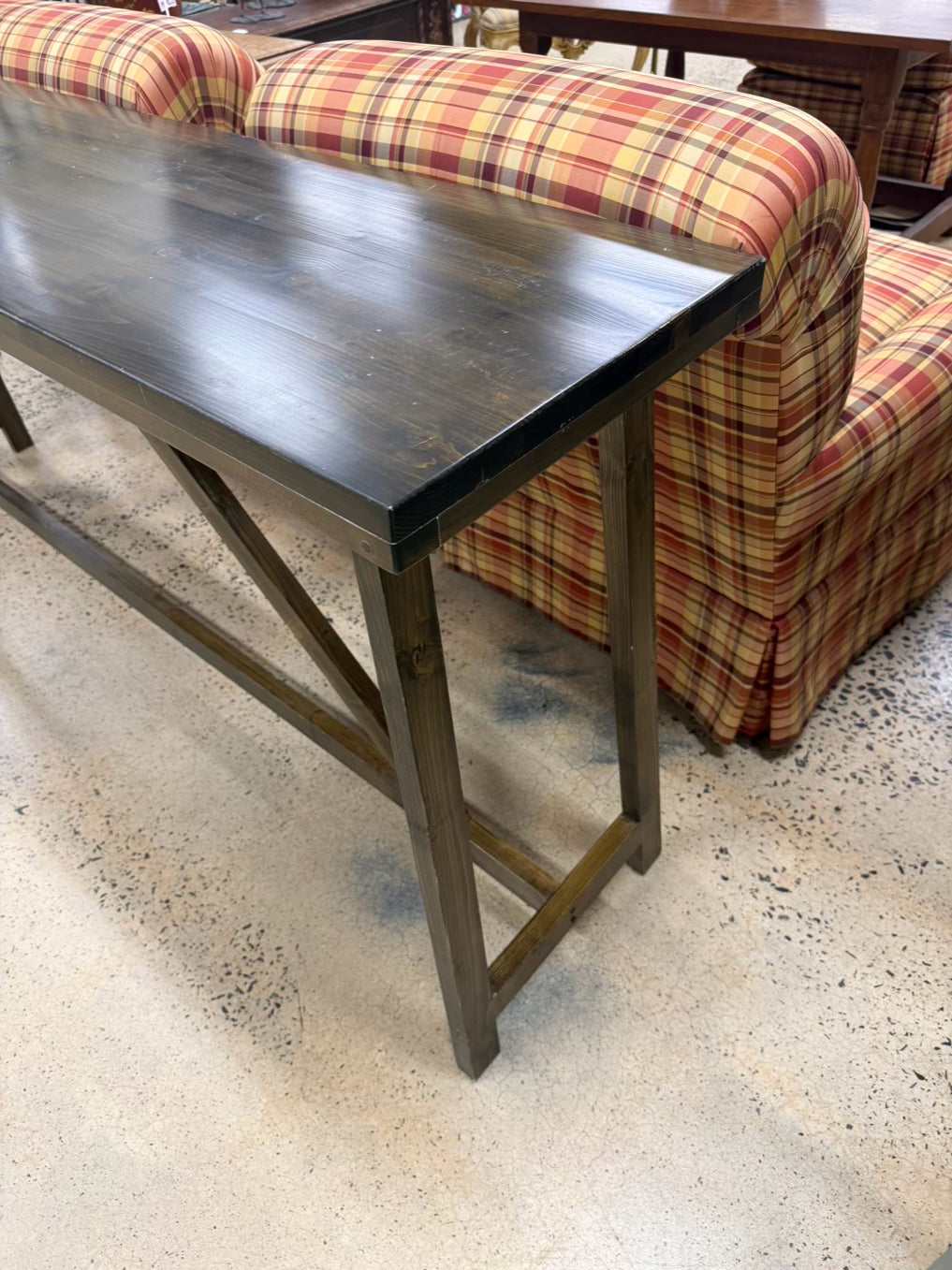 Wood Medium Brown Console