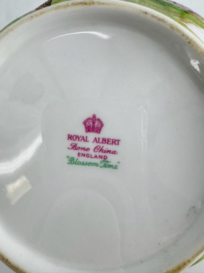 ROYAL ALBERT Pink & Green Bone China Blossom Time Tea Pot