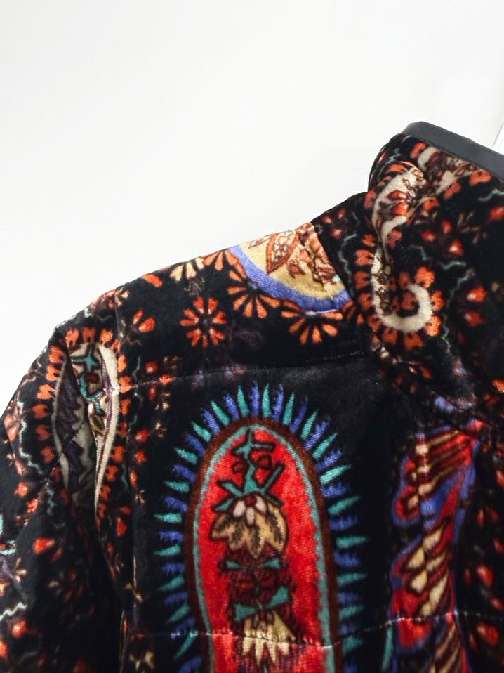 JOHNNY WAS Wmn's Size M Black Dolman Quilted Paisley Jacket NWT