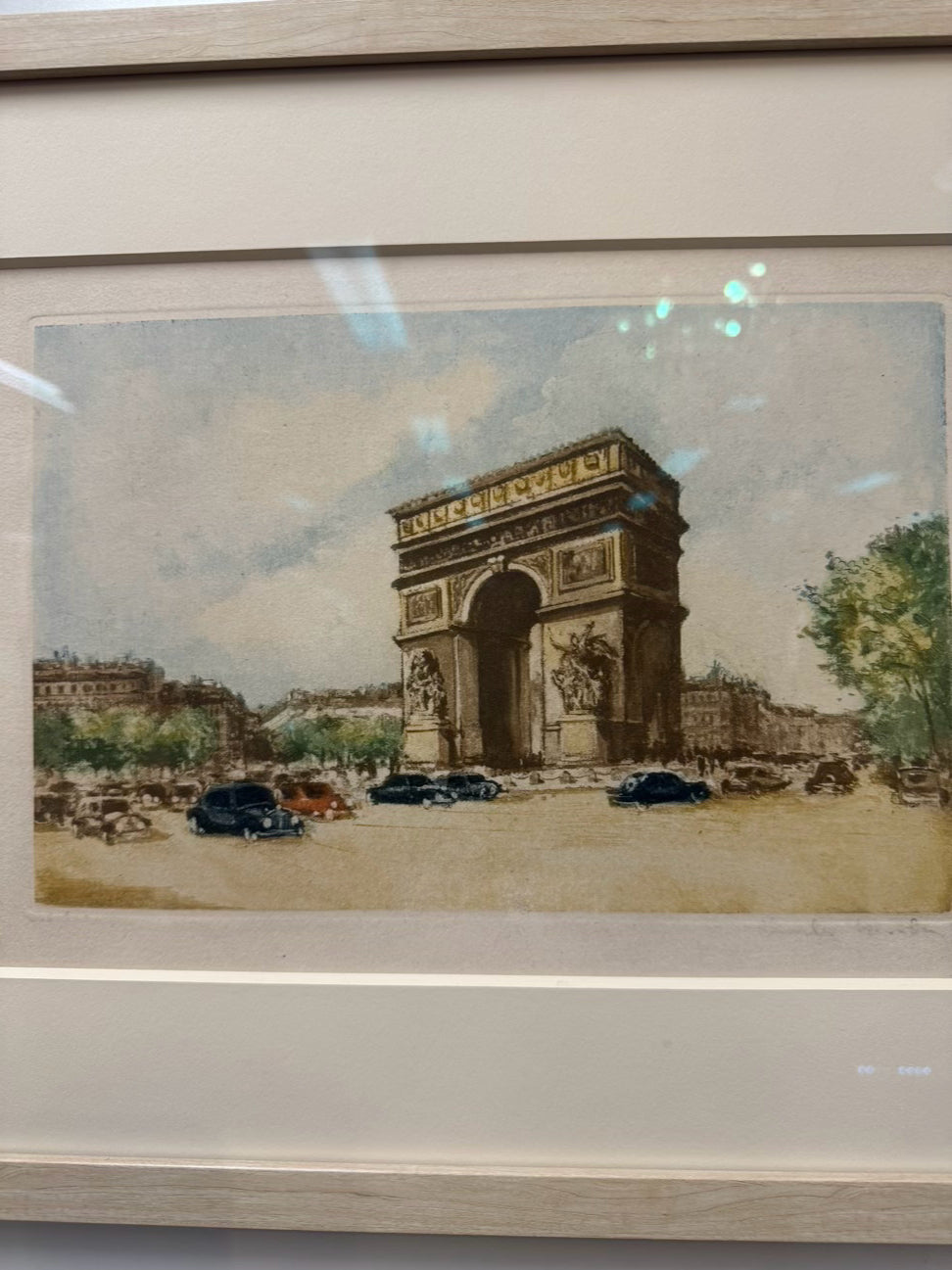 CHARLES BLONDIN Paris Scene Pair of Framed Art