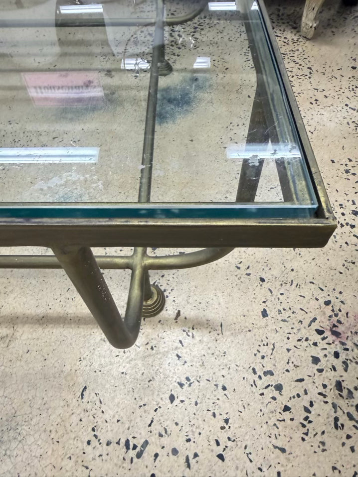 Brass & Glass Coffee Table