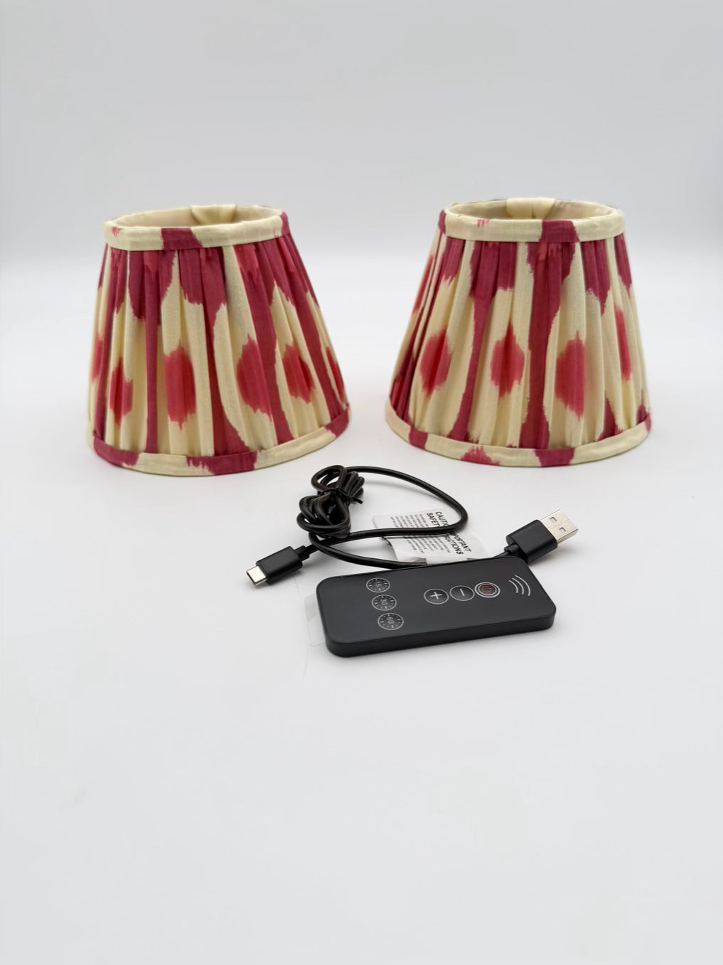 POOKY Double Insignia Cordless Wall Sconce w/ Two Pairs Of Shades