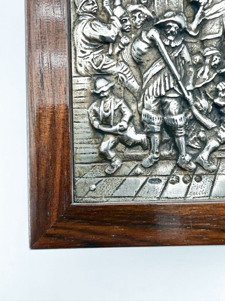 Brown & Silver Rembrandt's Night Watch Trinket Box