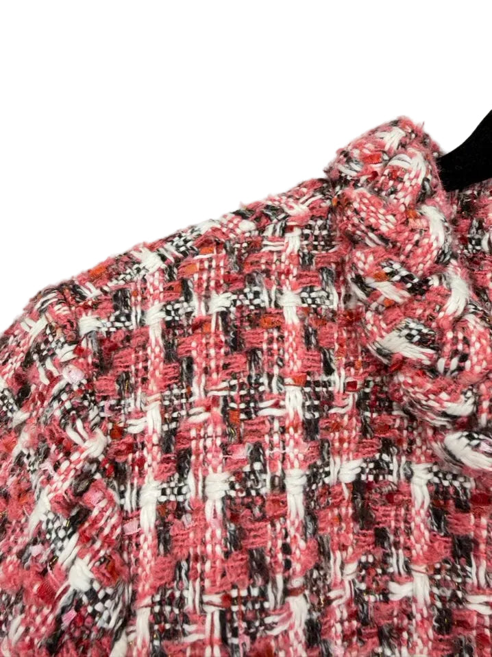 TUCKERNUCK Wmn's Size XL Berry Tweed Braided Detail Dress NWT