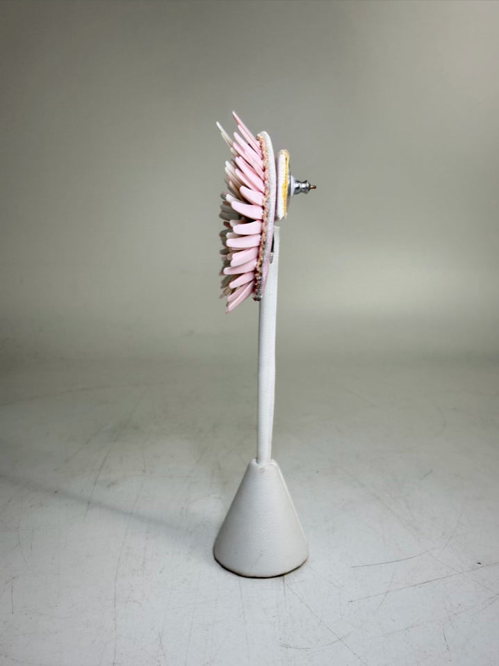 MIGNONNE GAVIGAN Pink & White Wing STUD Earrings