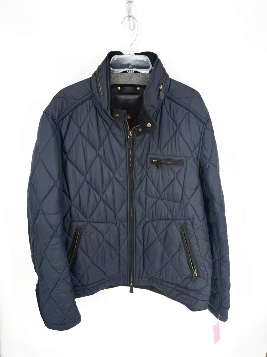 COACH Men's Size XL Navy Quilted Jacket