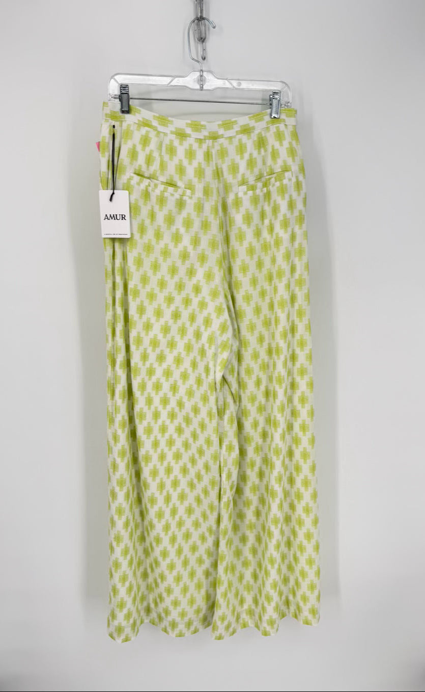 AMUR Size 10 Lime Print Pants NWT