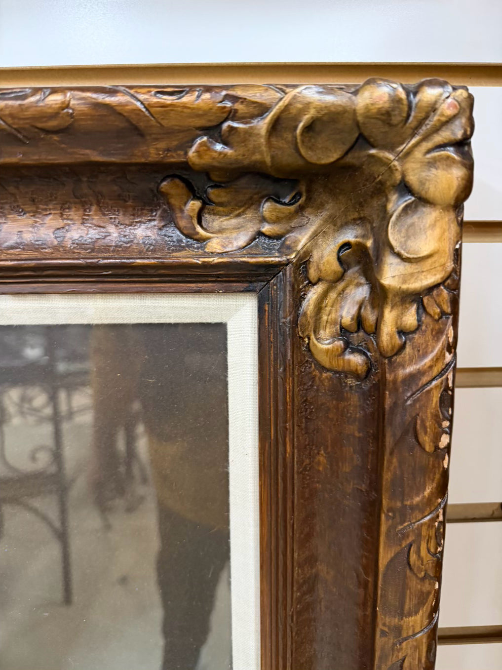 REMBRANDT Girl With Broom Reproduction Art In Antique Wood Frame