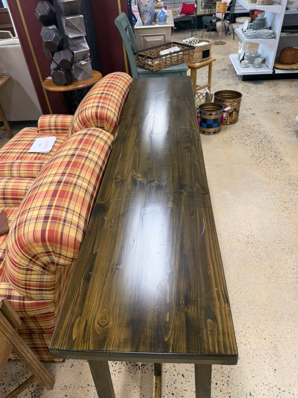 Wood Medium Brown Console