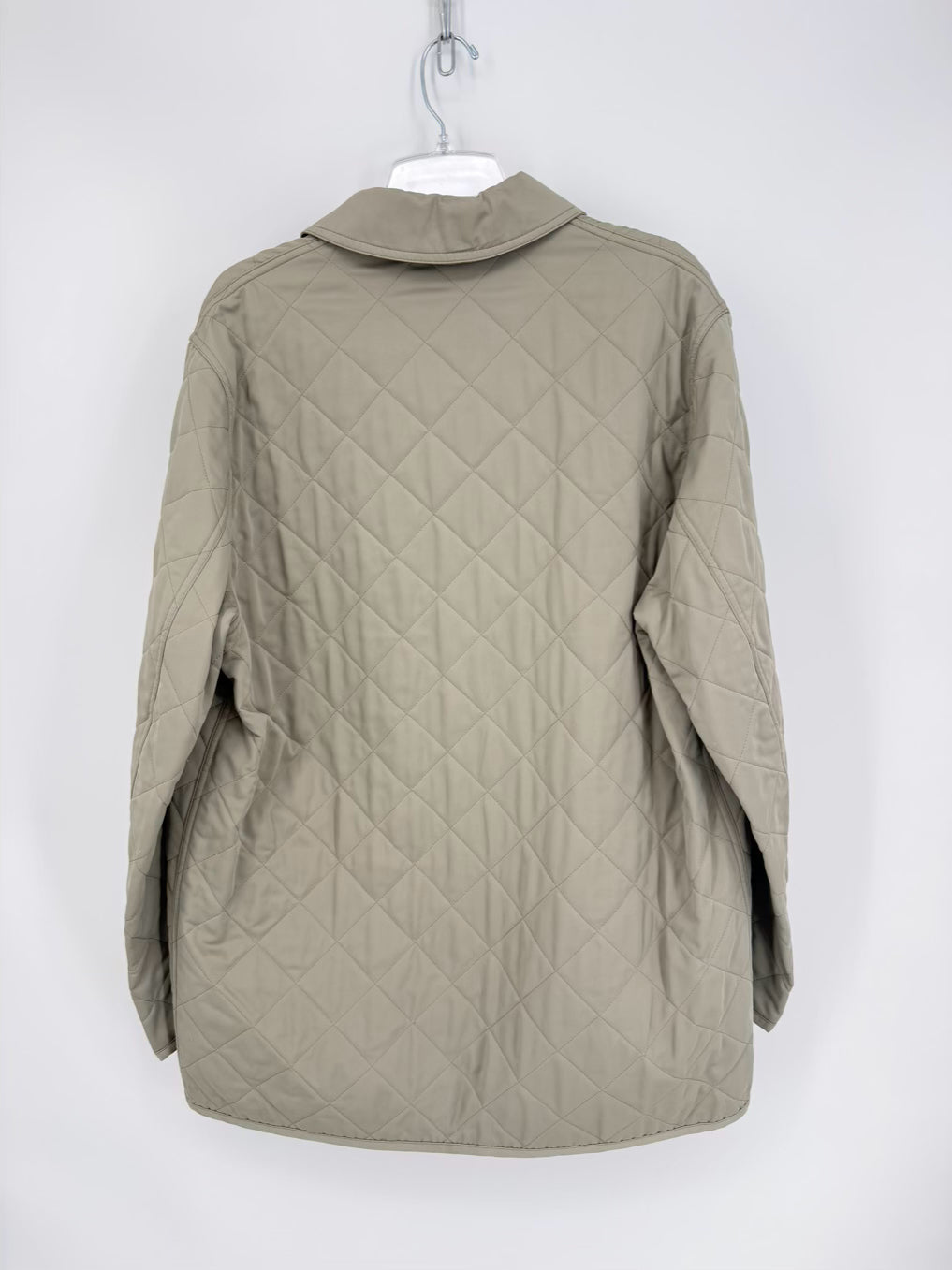 VINTAGE AGNONA Men's Size L Sage Quilted Button Up Jacket